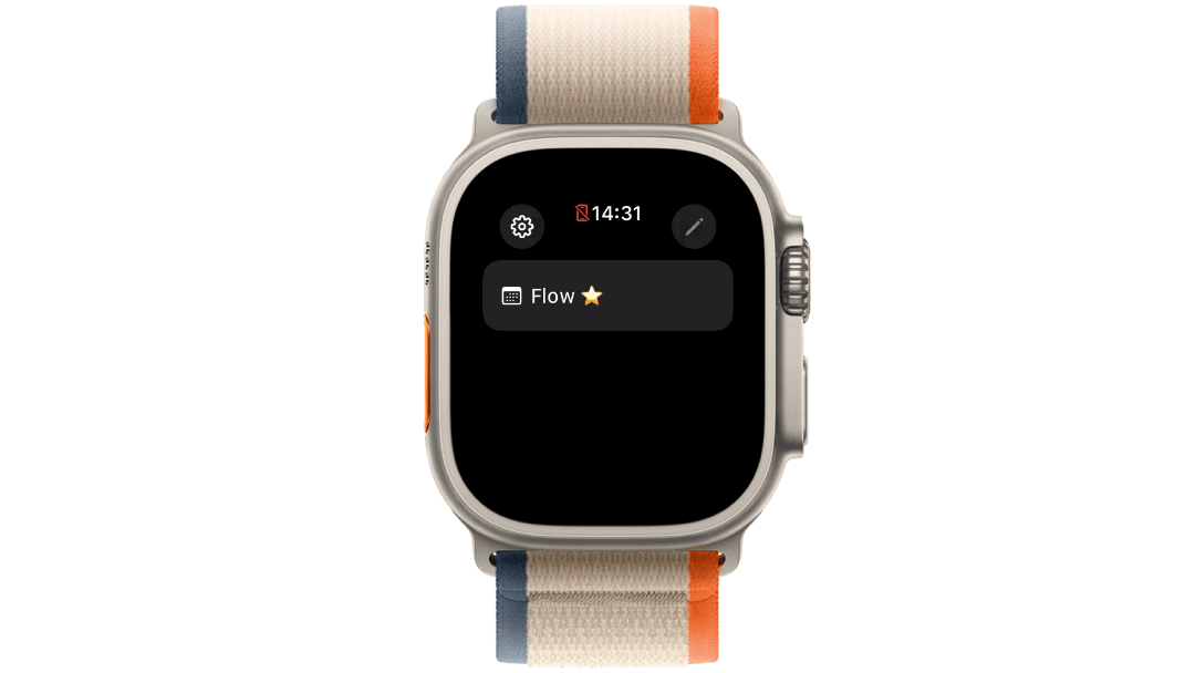 Screenshot of Interval Flow app